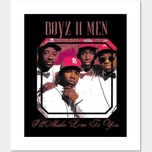 Vintage Boyz II - Men 1994 R&B Retro Posters and Art